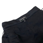 Chanel Long Skirt Black Cotton — view 8