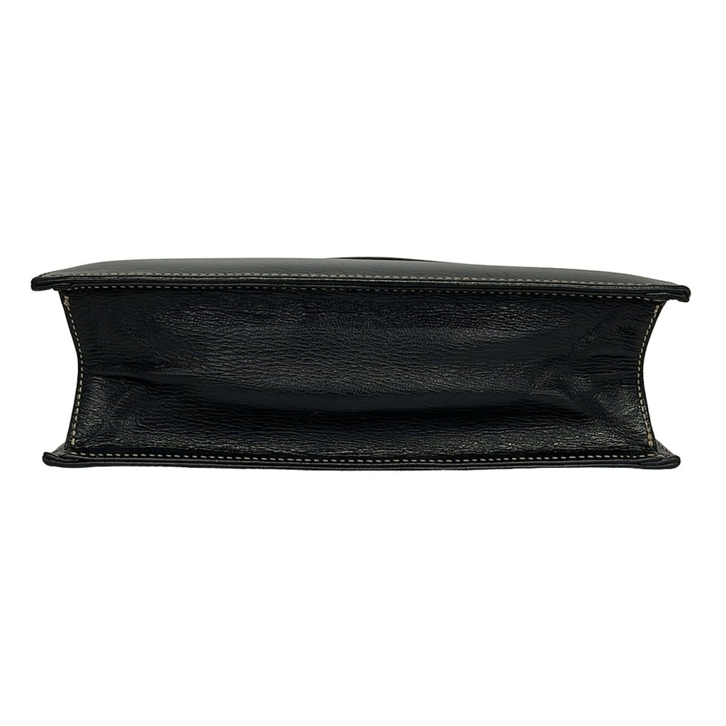 Loewe Handbag Velazquez Black Brown Top Handle Leather — view 5