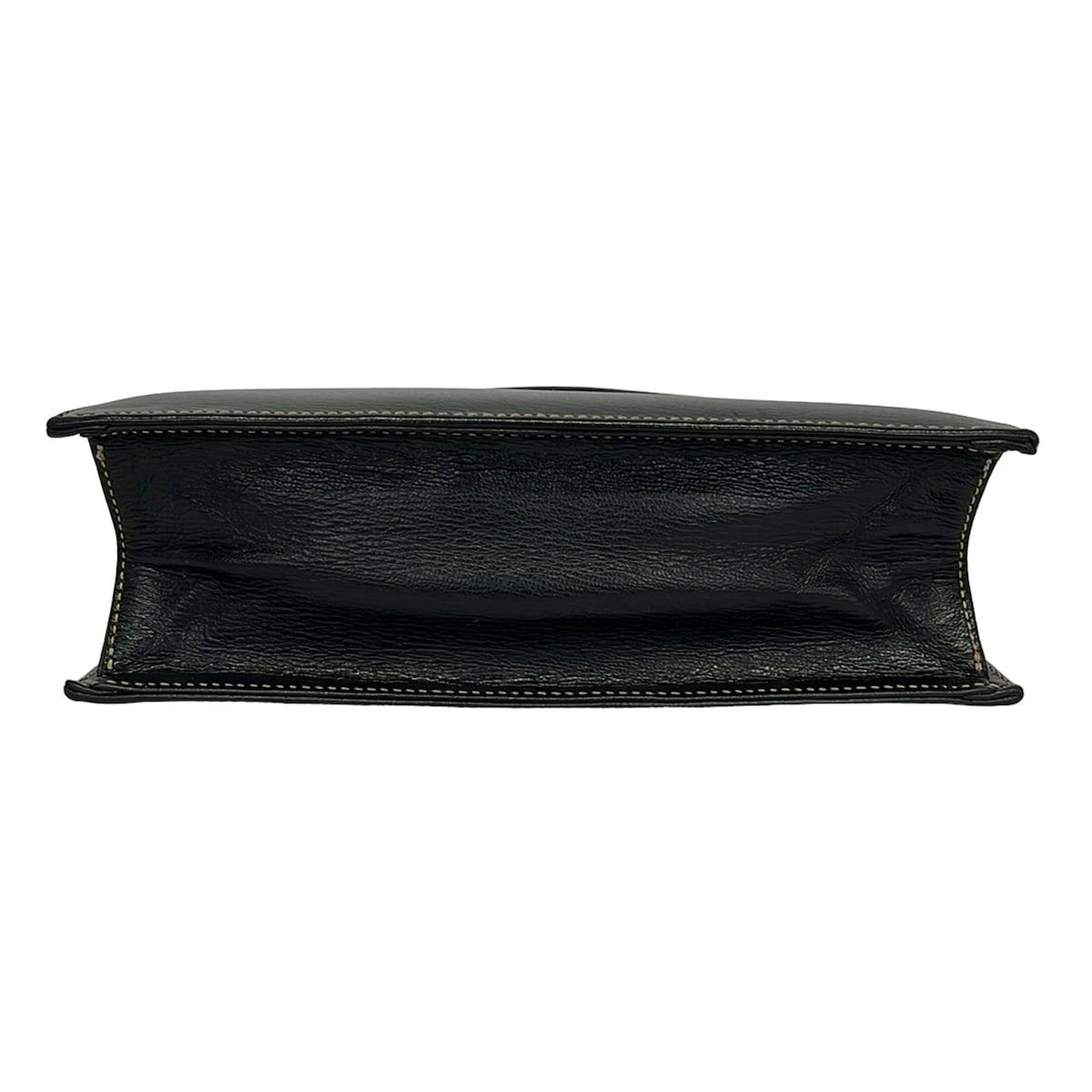 Loewe Handbag Velazquez Black Brown Top Handle Leather — view 5