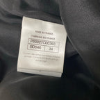 Chanel Pants Gold Full Length Lambskin Silk 34 — view 5