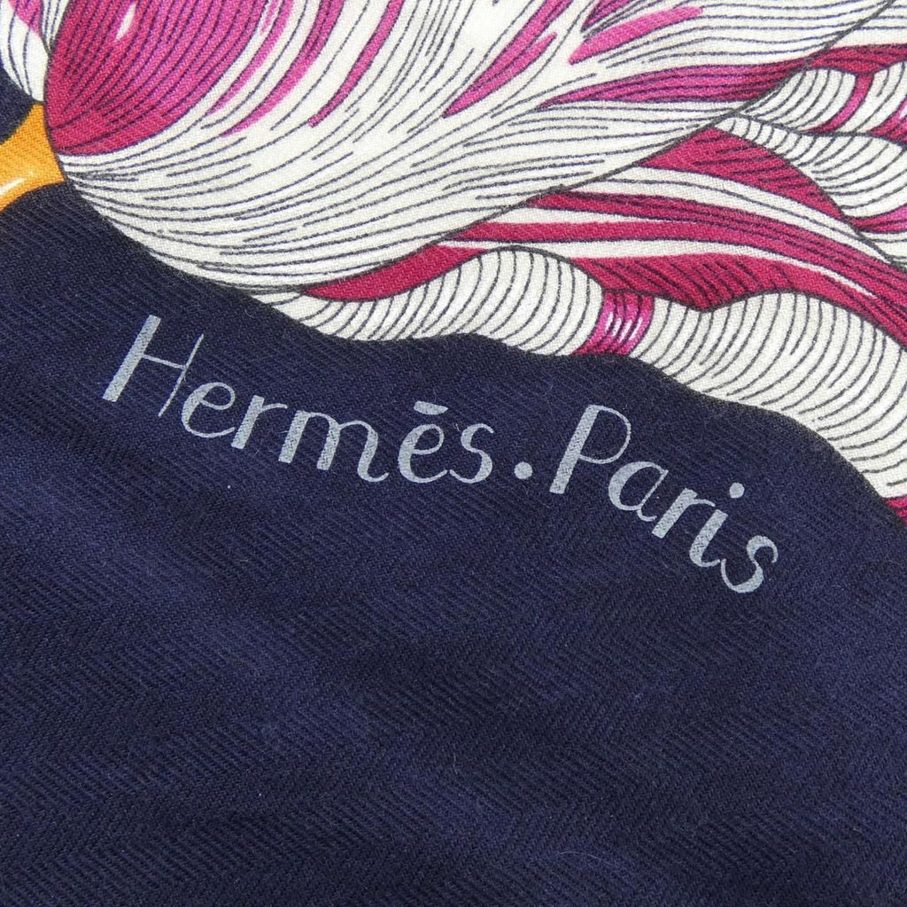 Hermes Tulipomanie Triangle Jean Shawl Scarf — view 5