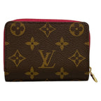 Louis Vuitton Bifold Wallet Monogram Portefeuille Lou Fuchsia