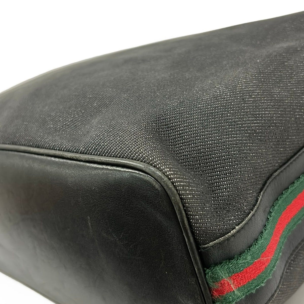 Gucci Shoulder Bag Sherry Black Leather — view 6