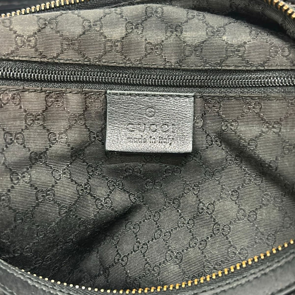Gucci Shoulder Bag Sherry Black Leather — view 9