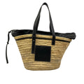 Loewe Tote Basket Beige Black Leather