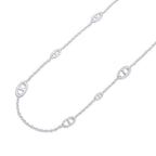 Hermes Necklace Chaine D'ancre Farandole Silver 80