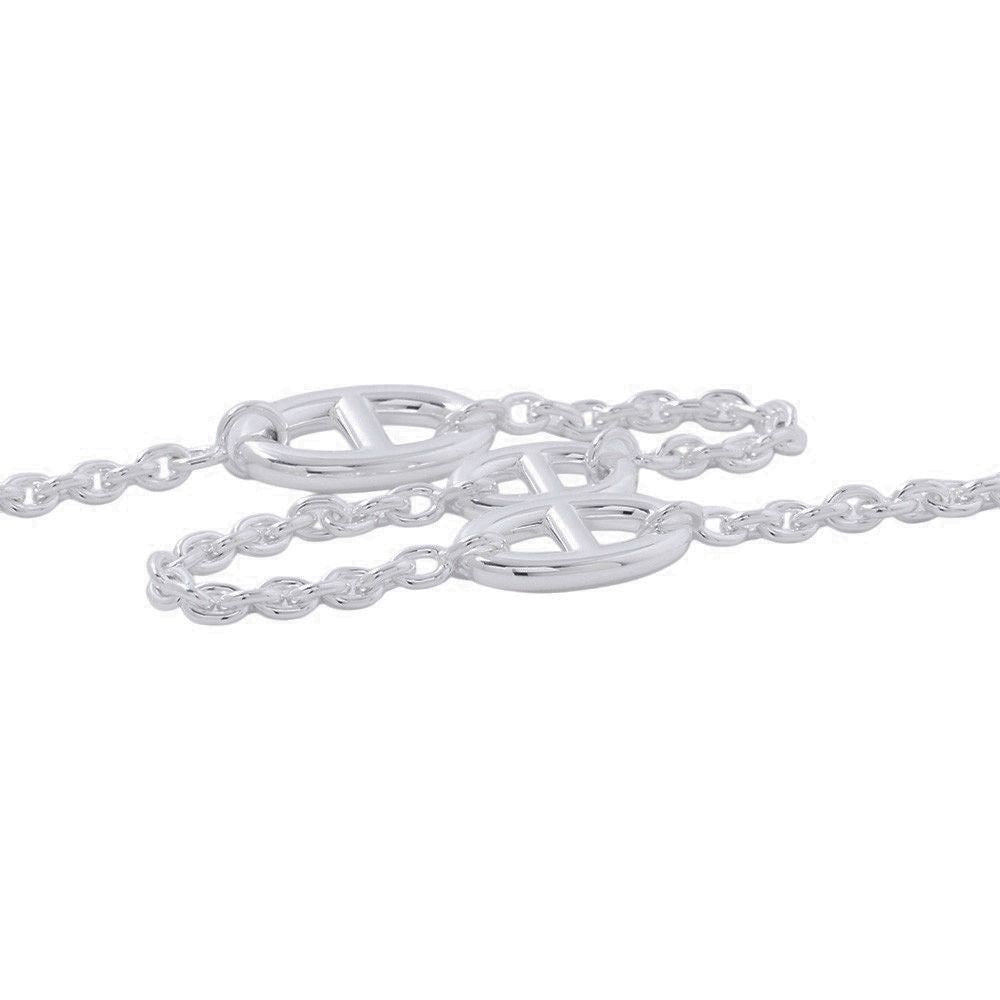 Hermes Necklace Chaine D'ancre Farandole Silver 80 — view 2