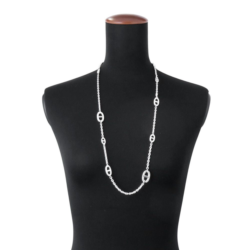 Hermes Necklace Chaine D'ancre Farandole Silver 80 — view 3