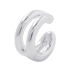 Hermes Chaine D'ancre Punk Earrings 925 Sterling Silver