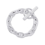 Hermes Bracelet Chaine D'ancre Frame Silver