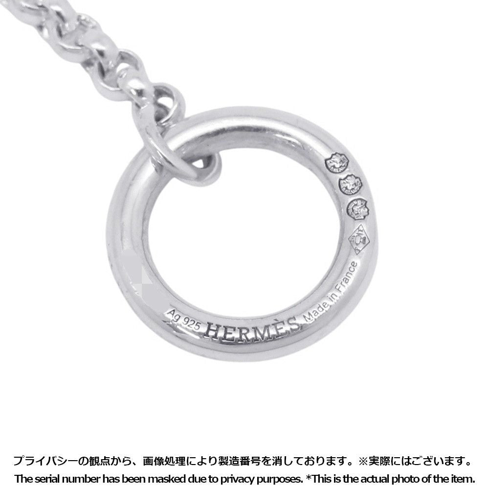 Hermes Necklace Chaine D'ancre Alea II Pendant 925 Sterling Silver GM — view 8