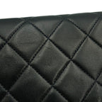 Chanel Chain Shoulder Bag Quilted 20 CC Logo Mini Lambskin Single Black — view 6