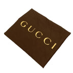 Gucci Tote GG Pattern Bamboo Dark Brown Black Leather — view 8