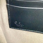 Gucci Clutch GG Plus Supreme Eden Strap Gray Beige Black Multi Leather — view 9