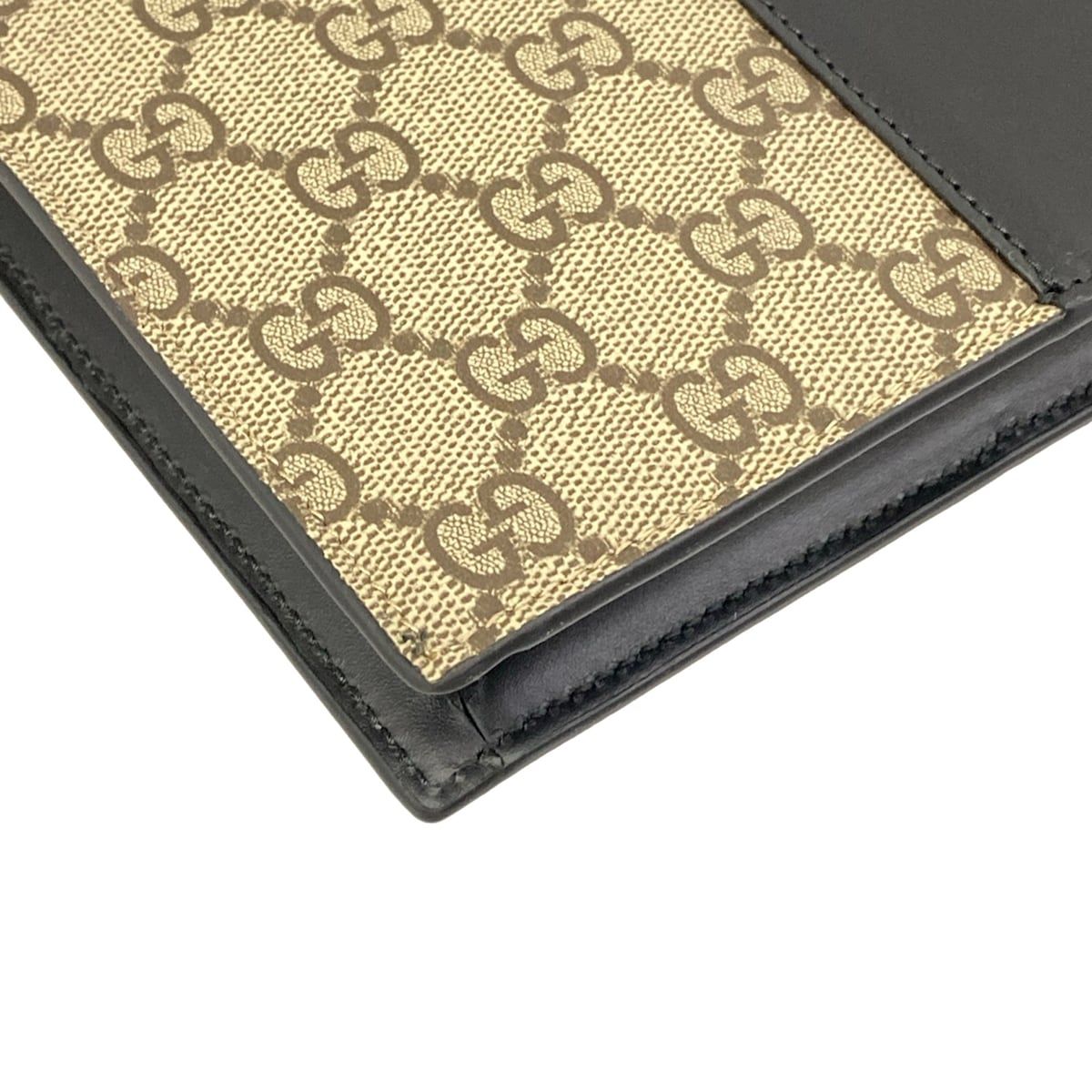 Gucci Clutch GG Plus Supreme Eden Strap Gray Beige Black Multi Leather — view 6