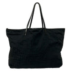 Fendi Tote Roll Zukka Black Leather