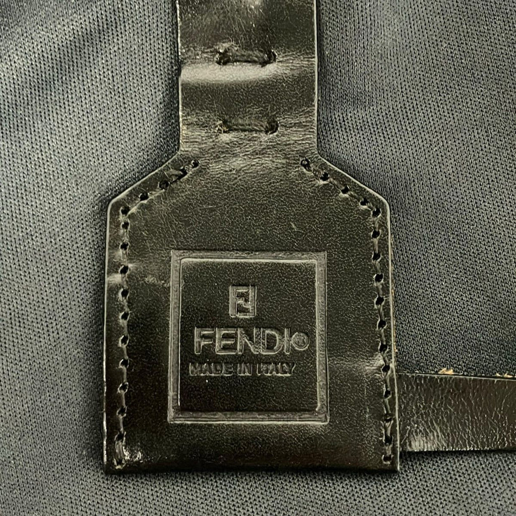 Fendi Tote Roll Zukka Black Leather — view 9