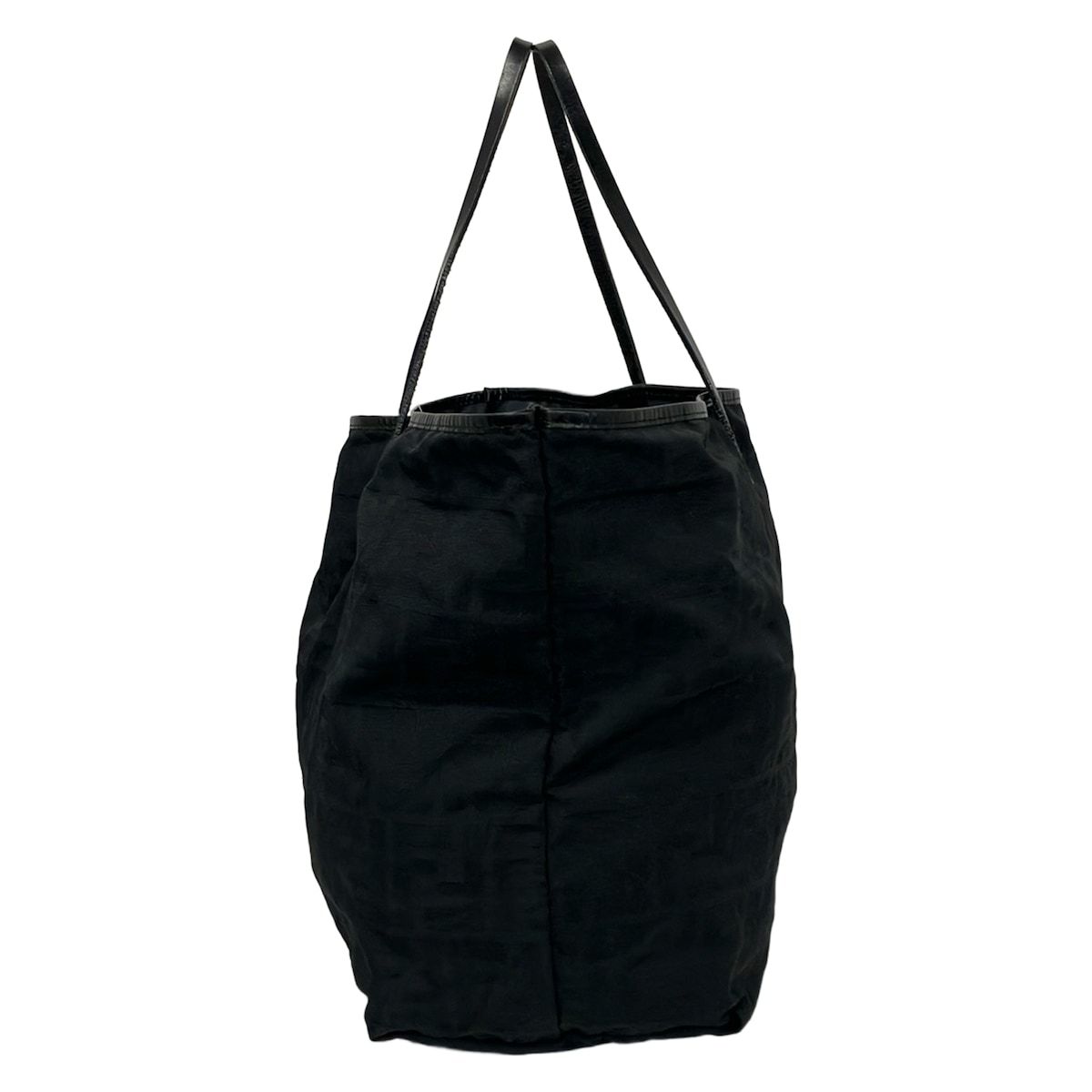Fendi Tote Roll Zukka Black Leather — view 2