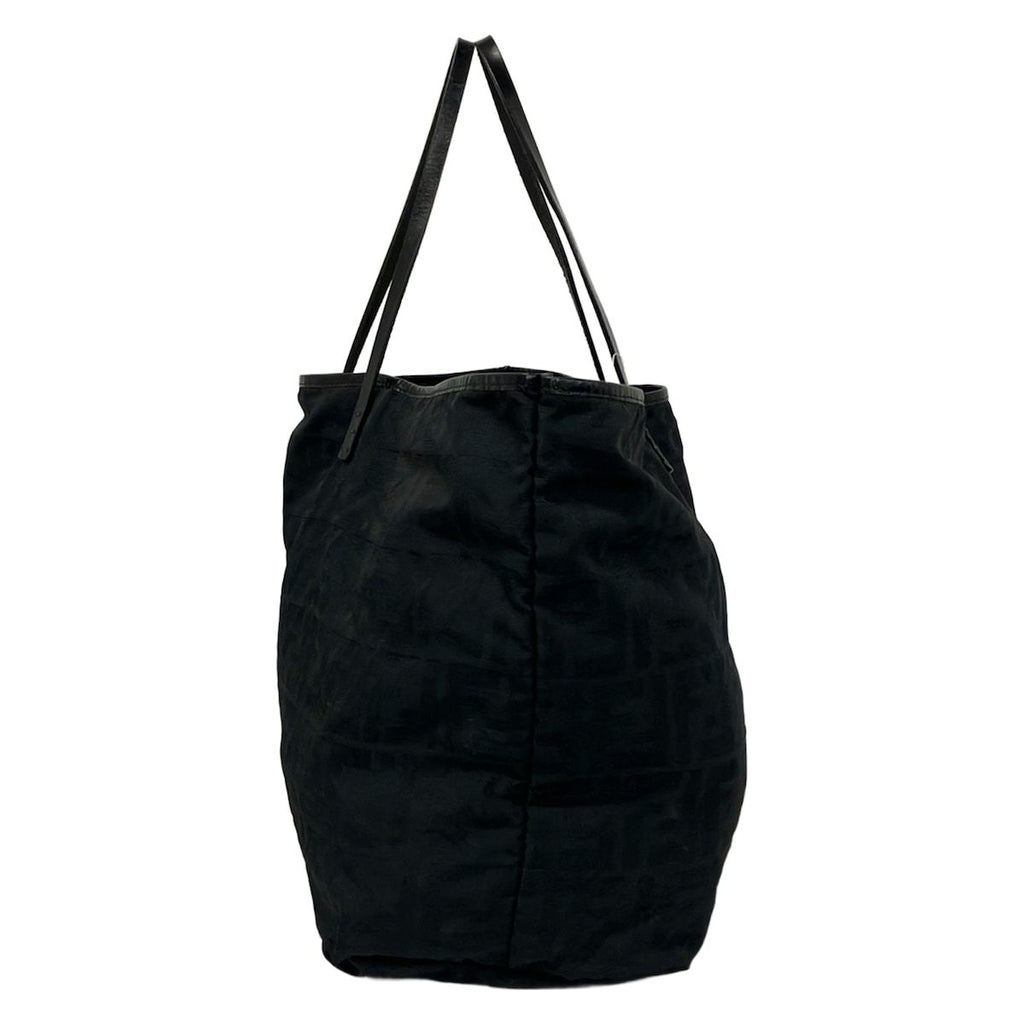 Fendi Tote Roll Zukka Black Leather — view 4