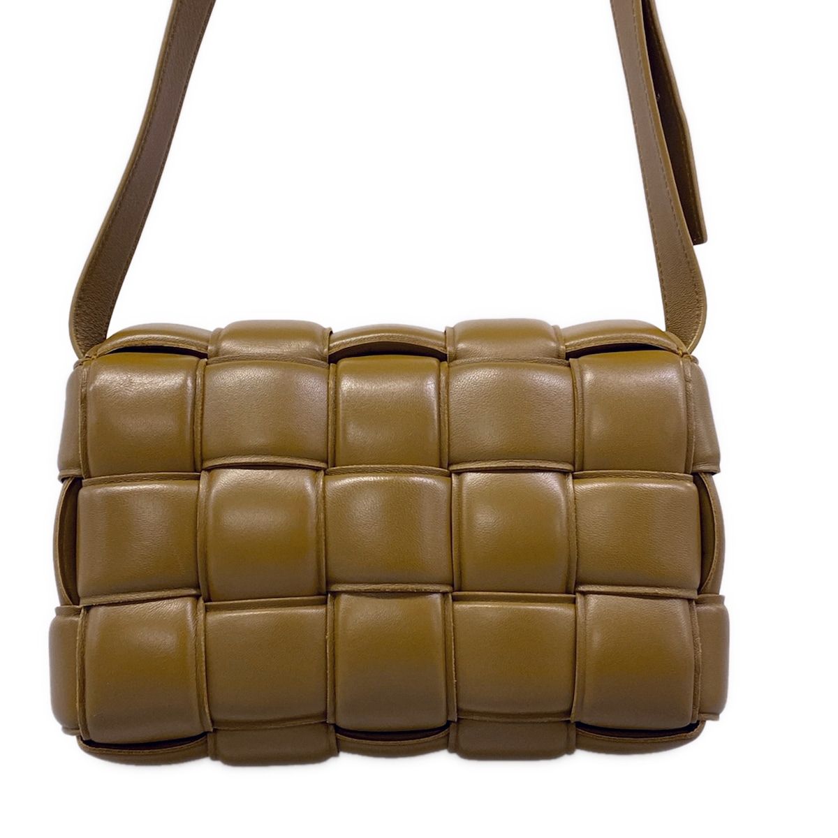 Bottega Veneta Shoulder Bag Padded Cassette Brown Leather — view 3
