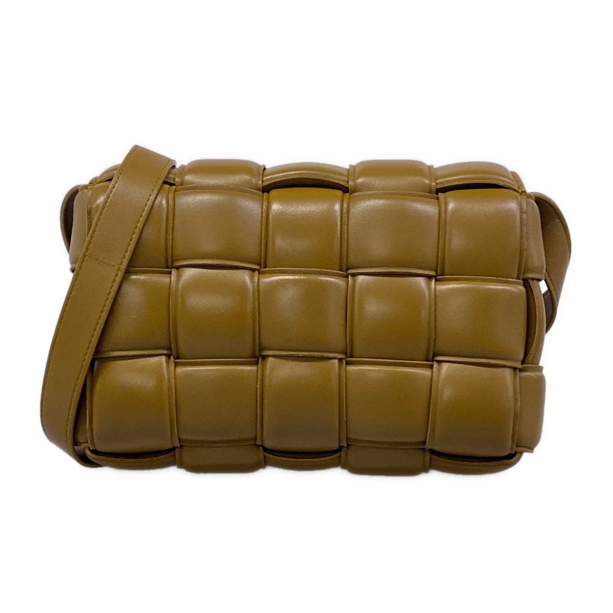 Bottega Veneta Shoulder Bag Padded Cassette Brown Leather
