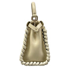 Fendi Handbag Peekaboo Iconic Small White Leather — view 4