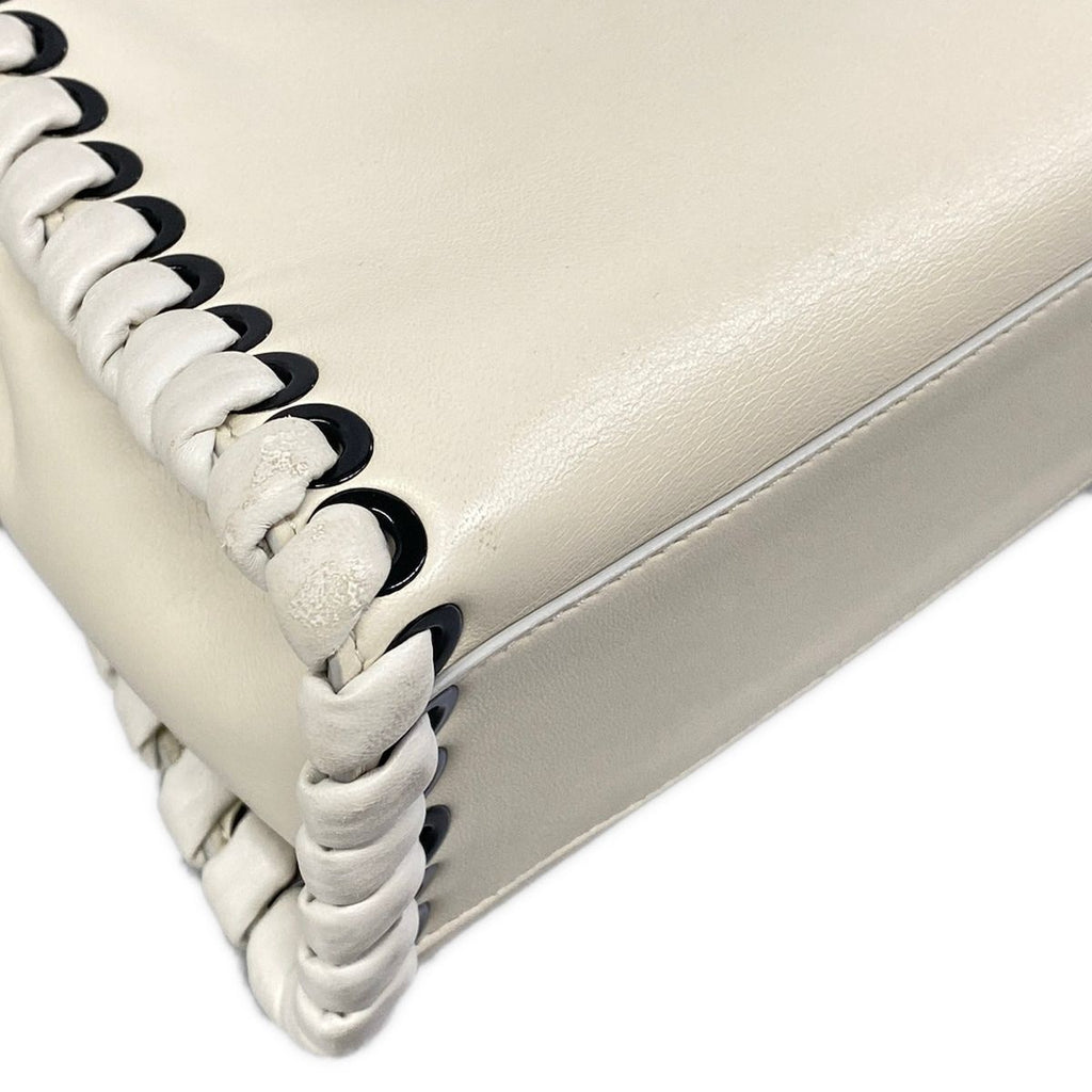 Fendi Handbag Peekaboo Iconic Small White Leather — view 6
