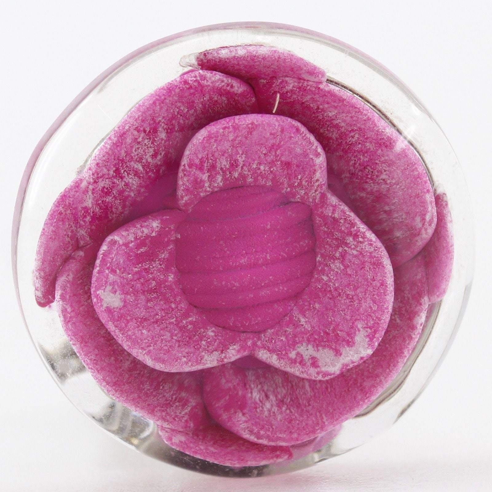 Chanel Camellia Plastic Pink Earrings — view 6