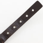 Gucci Mesh Leather Brown Belt — view 5