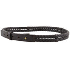 Gucci Mesh Leather Brown Belt — view 2