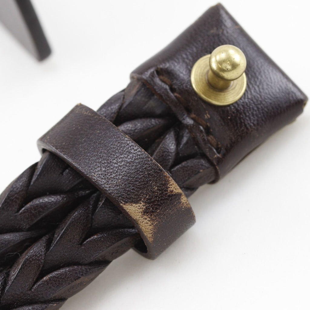 Gucci Mesh Leather Brown Belt — view 6