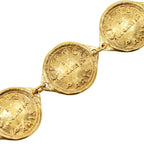 Chanel Cambon Logo Coin Motif Vintage Gold Plated Necklace — view 5