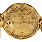 Chanel Cambon Logo Coin Motif Vintage Gold Plated Necklace — view 7