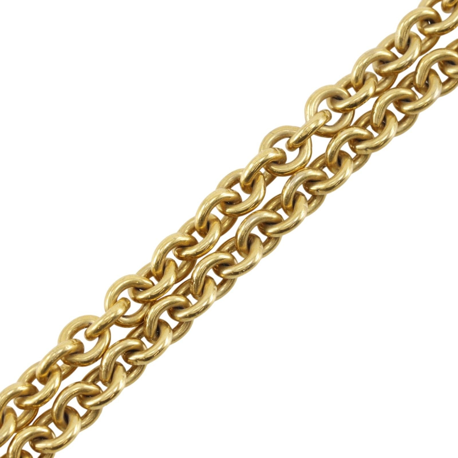 Chanel CC Logo Vintage Gold Plated Necklace — view 5
