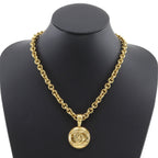 Chanel CC Logo Vintage Gold Plated Necklace — view 2