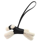 Hermes Buddy Shearling Anumiro Black Bag Charm