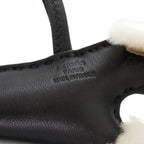 Hermes Buddy Shearling Anumiro Black Bag Charm — view 4