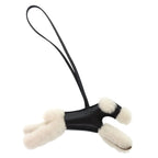 Hermes Buddy Shearling Anumiro Black Bag Charm — view 3