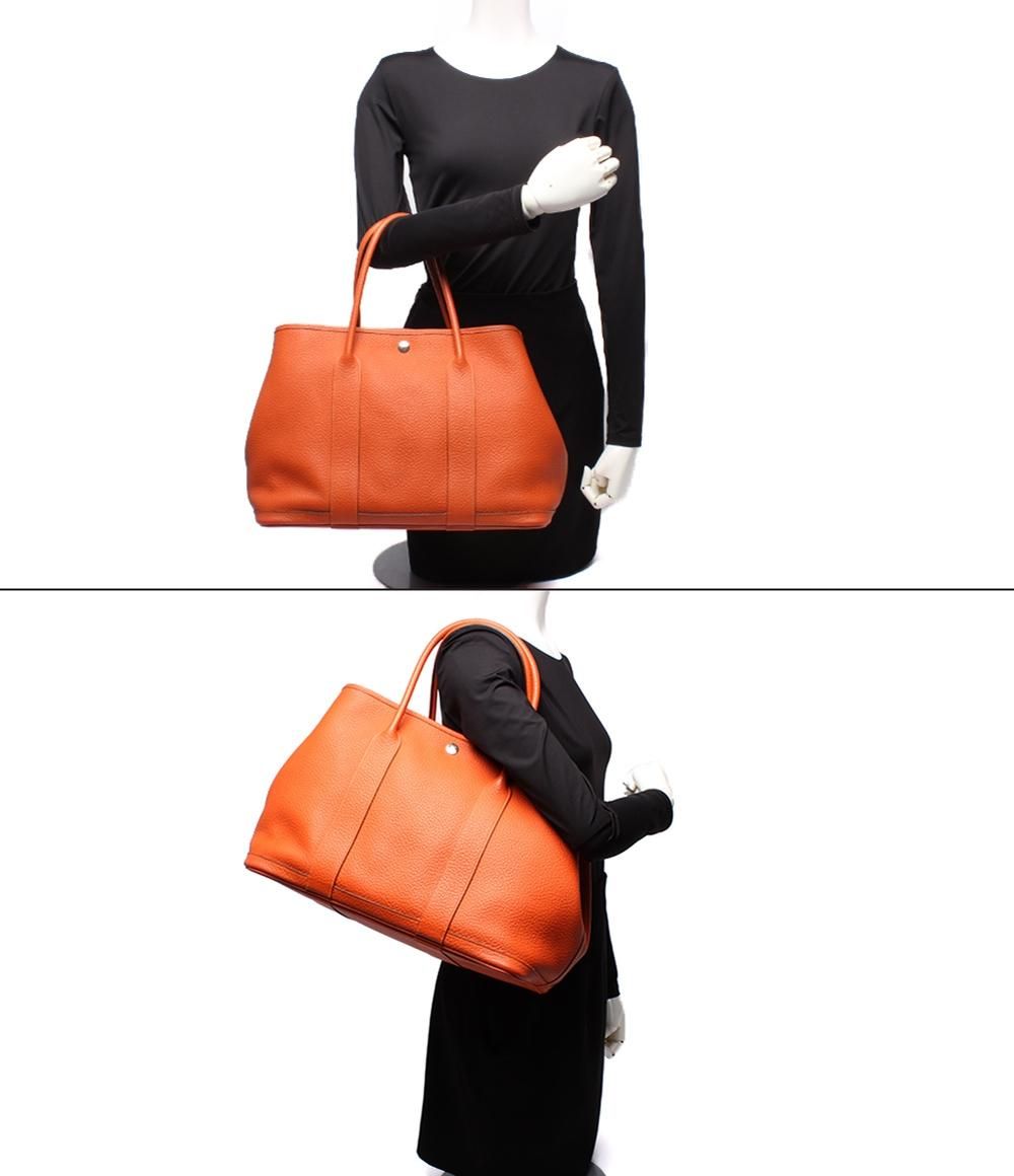 Hermes Tote Silver Garden Party PM — view 9