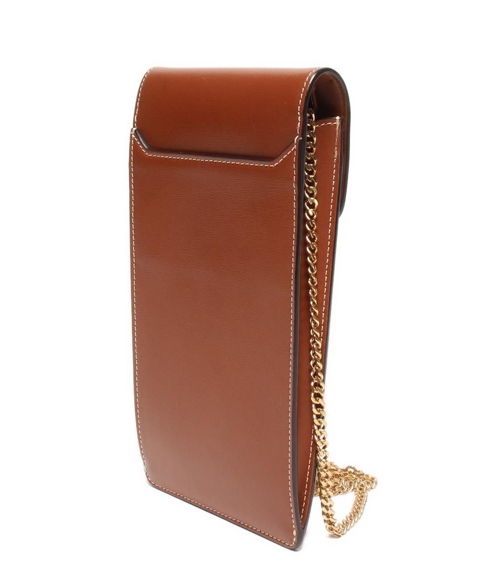 Celine Chain Shoulder Bag Crossbody Mobile Pouch Shiny Calfskin — view 3