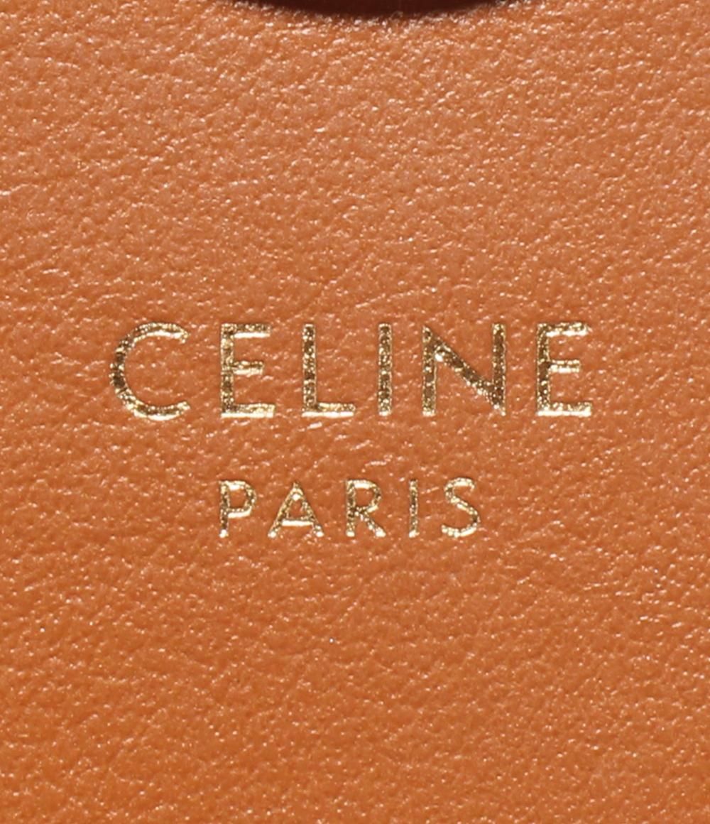 Celine Chain Shoulder Bag Crossbody Mobile Pouch Shiny Calfskin — view 6
