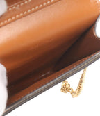 Celine Chain Shoulder Bag Crossbody Mobile Pouch Shiny Calfskin — view 5