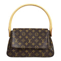Louis Vuitton Mini Looping Monogram Handbag Canvas Brown Second