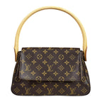 Louis Vuitton Mini Looping Monogram Handbag Canvas Brown Second
