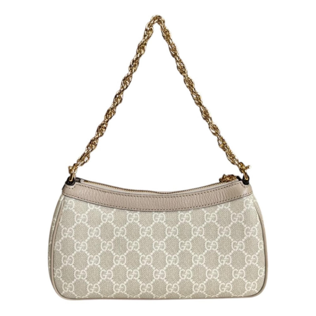 Gucci Small Ophidia Shoulder Bag GG Supremecanvas Beige Second — view 4
