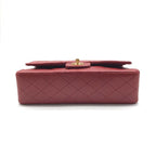 Chanel CC Logo Quilted Turnlock Double Flap Leather Chain Shoulder Bag — view 3