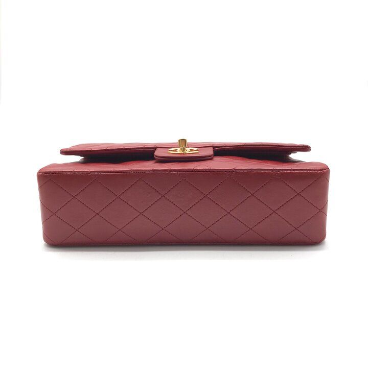 Chanel CC Logo Quilted Turnlock Double Flap Leather Chain Shoulder Bag — view 3