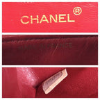 Chanel CC Logo Quilted Turnlock Double Flap Leather Chain Shoulder Bag — view 9