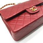Chanel CC Logo Quilted Turnlock Double Flap Leather Chain Shoulder Bag — view 5