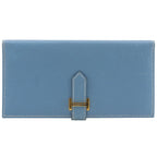 Hermes Bearn Classic Veau Epsom Light Blue I Wallet